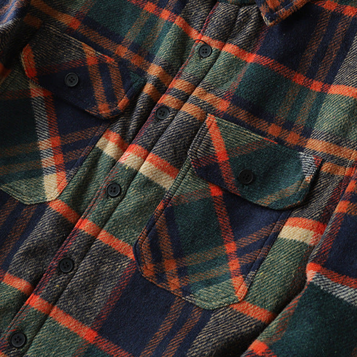 Herren Flanell-Hemdjacke mit Fleece-Futter | Warme Outdoor-Überhemdjacke