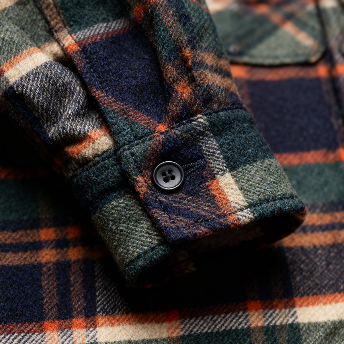 Herren Flanell-Hemdjacke mit Fleece-Futter | Warme Outdoor-Überhemdjacke