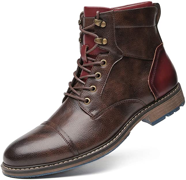 Ilmar | Herren Handgefertigte Premium Oxford Boots mit Schnürung und Seitenreißverschluss
