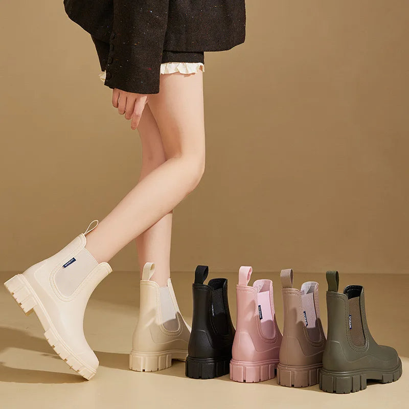 Anouschka | Damen Wasserfeste Chelsea Boots mit Elastischem Seitenbereich und Rutschfester Sohle