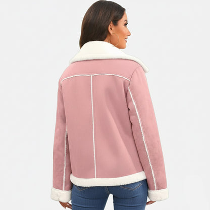 Soft Winter Jacket | Damen Winterjacke aus weichem Polyester mit femininem Reverskragen