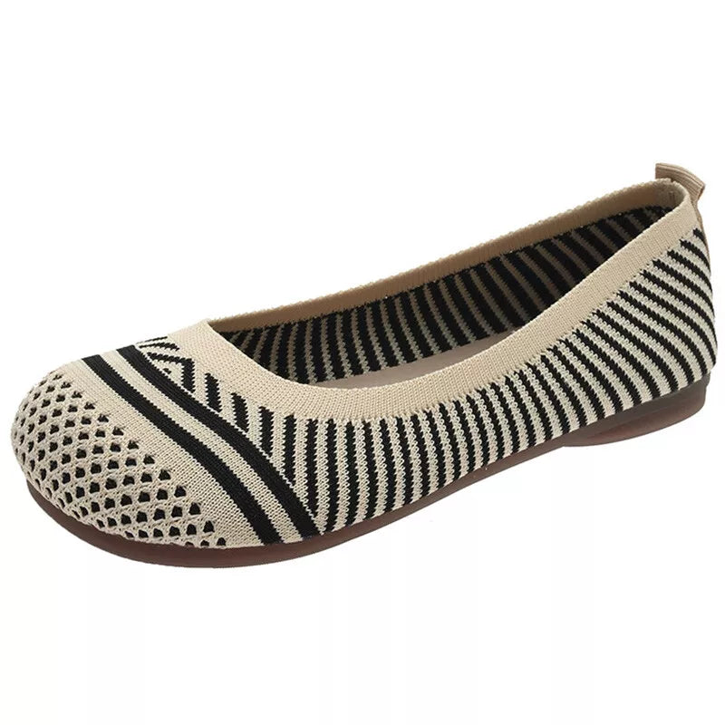 Nadine | Zebramuster Square-Toe Flats