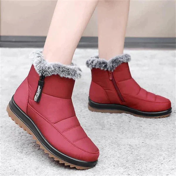 Elvie | Damen Winterstiefel mit Fleece Fütterung, wasserdicht und seitlichem Reißverschluss