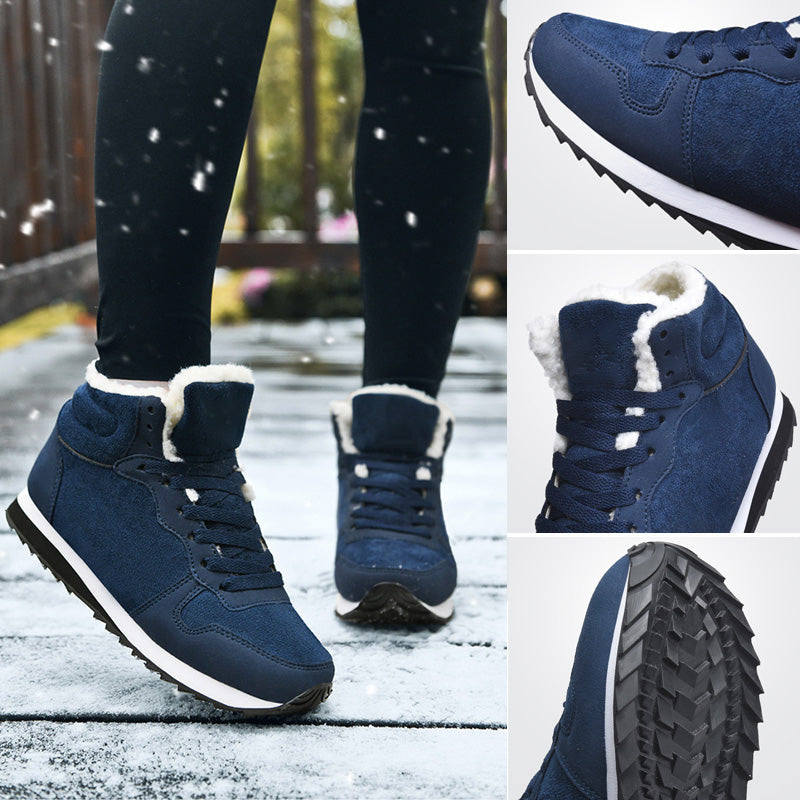 Tilda | Damen Fleecegefütterte Schnür-Winterschuhe – Orthopädische Winter Sneakers