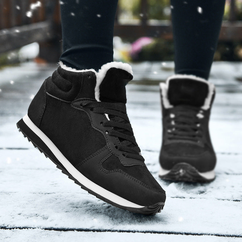 Tilda | Damen Fleecegefütterte Schnür-Winterschuhe – Orthopädische Winter Sneakers