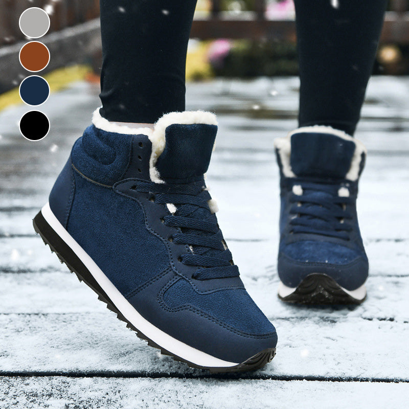 Tilda | Damen Fleecegefütterte Schnür-Winterschuhe – Orthopädische Winter Sneakers