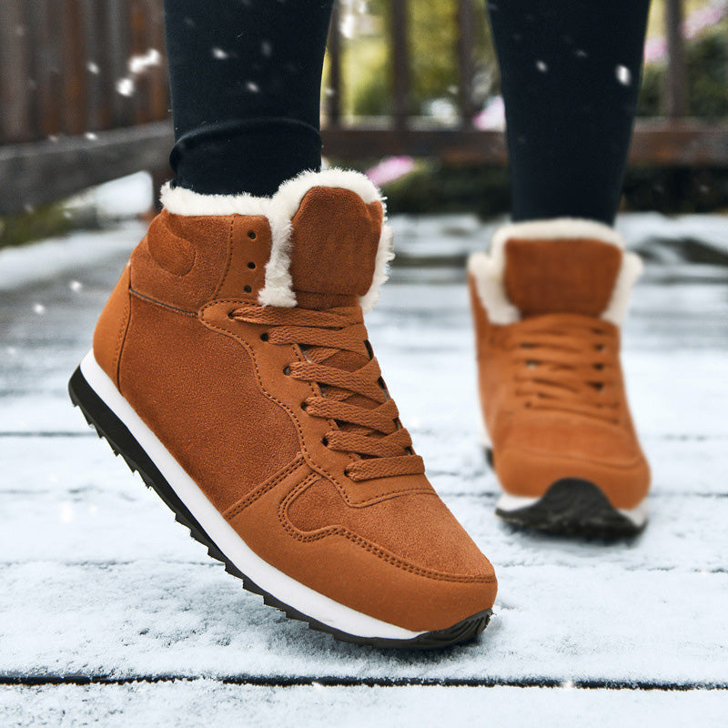 Tilda | Damen Fleecegefütterte Schnür-Winterschuhe – Orthopädische Winter Sneakers