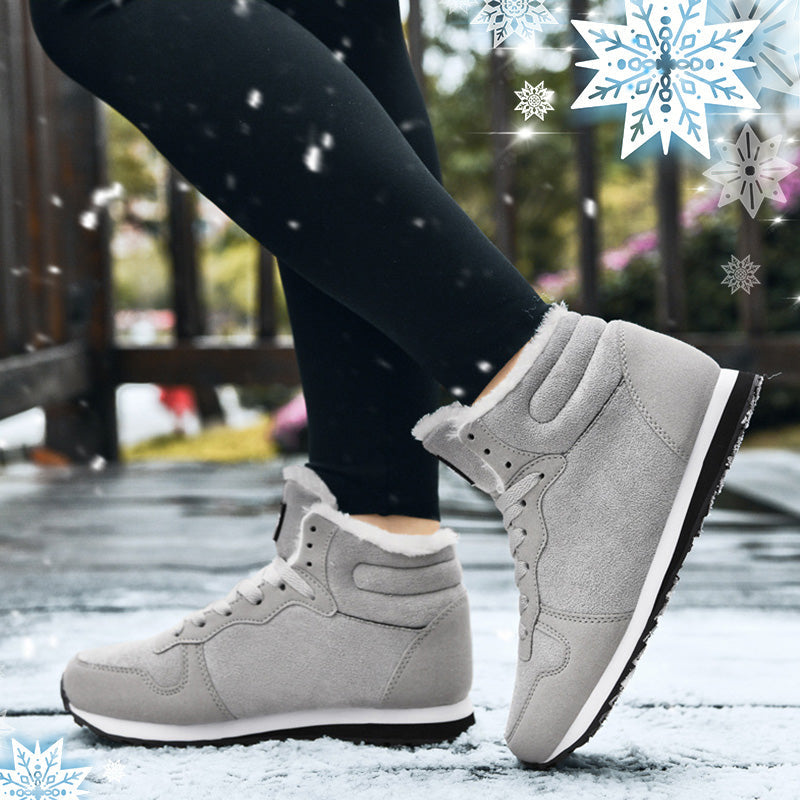 Tilda | Damen Fleecegefütterte Schnür-Winterschuhe – Orthopädische Winter Sneakers