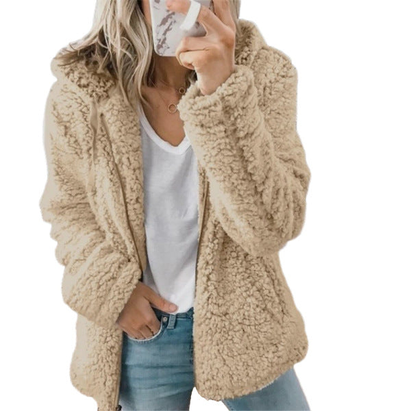 Zafrina | Warmer Teddy Fleece Plüschmantel für Damen – Locker und Gemütlich