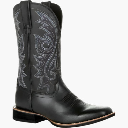 Oscar | Herren Cowboy Stiefel im Westernstil – Klassische Lederoptik für Alltag, Freizeit & Country-Look