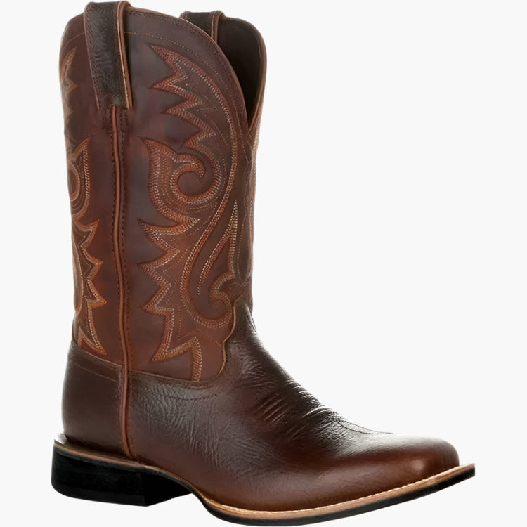 Oscar | Herren Cowboy Stiefel im Westernstil – Klassische Lederoptik für Alltag, Freizeit & Country-Look