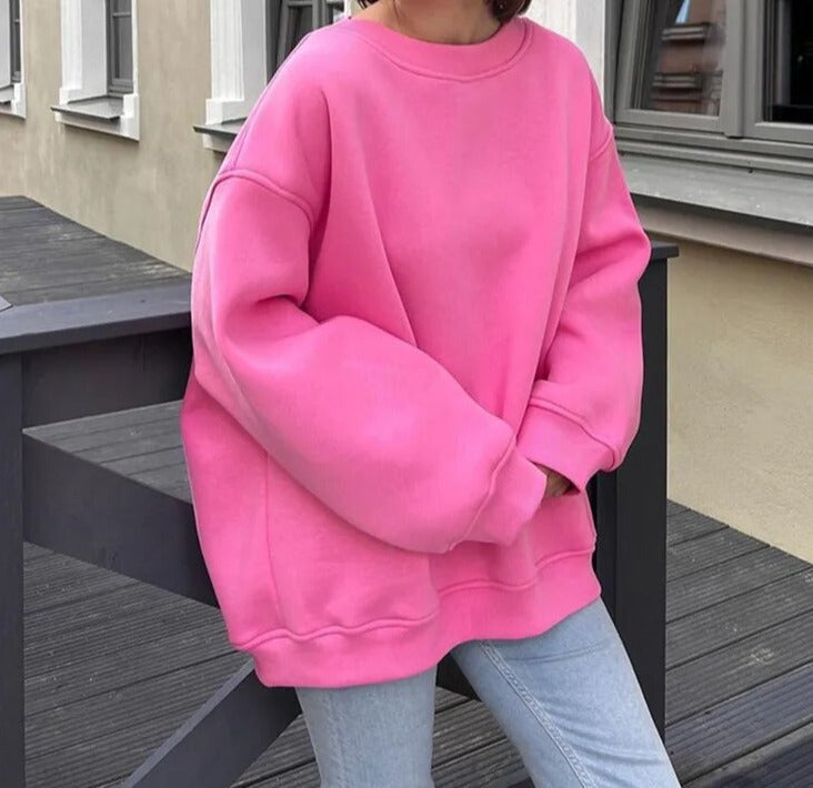 Orianna | Oversized Basic Pullover für lässigen Komfort